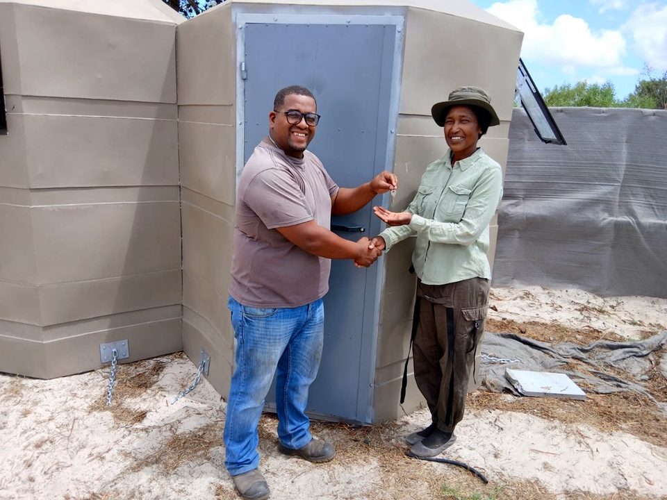 Toilet huts and ablution pods moulded from Fenix RotoPowder