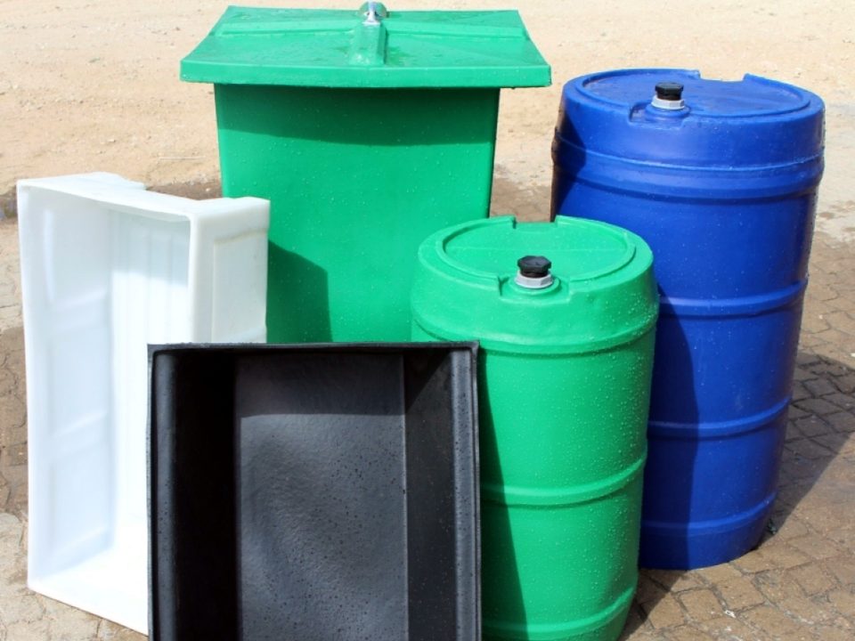 Bins and mess bins moulded from Fenix RotoPowder