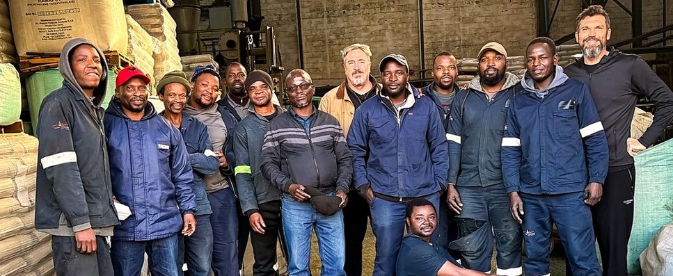 The Fenix Rising team in the factory in Bellville South